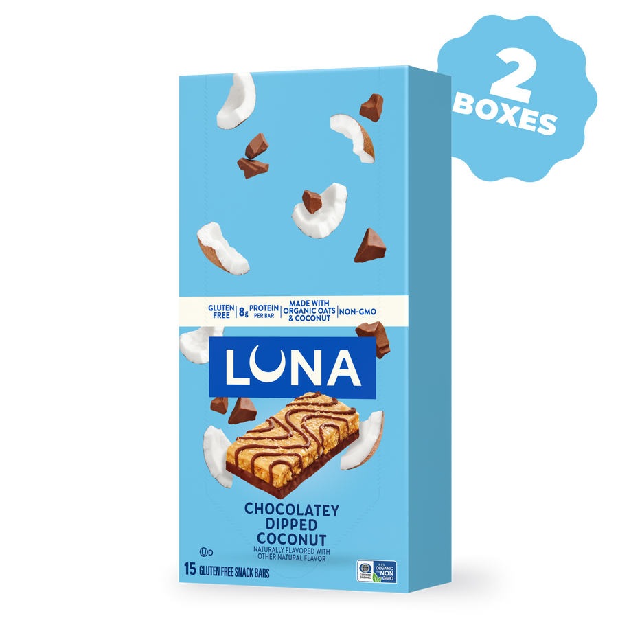 Bar Chocolatey Dipped Coconut Flavor Gluten Free Snack Bars, 30 Bars